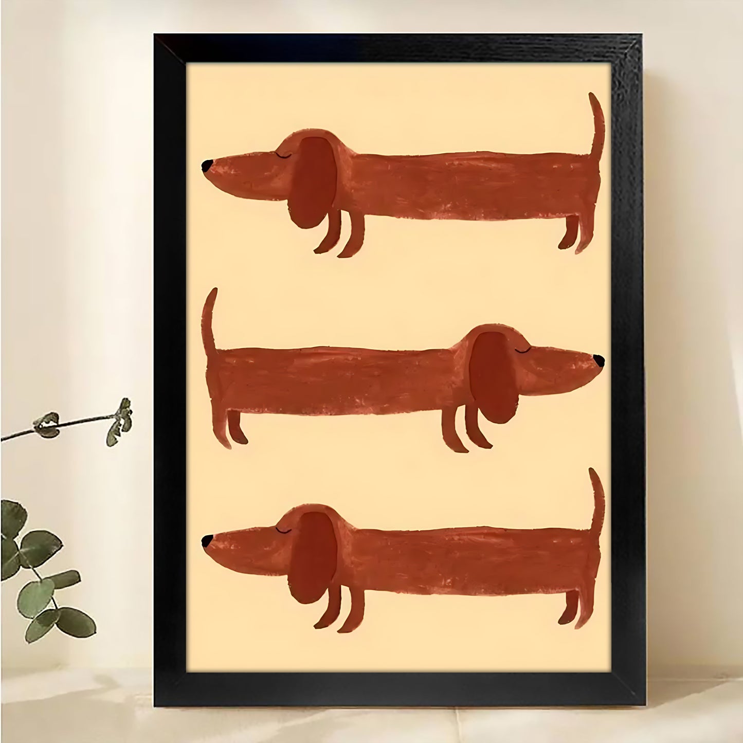 W151  Natural Wood Canvas – High-Quality Abstract Art | Perfect for Living Room & Office