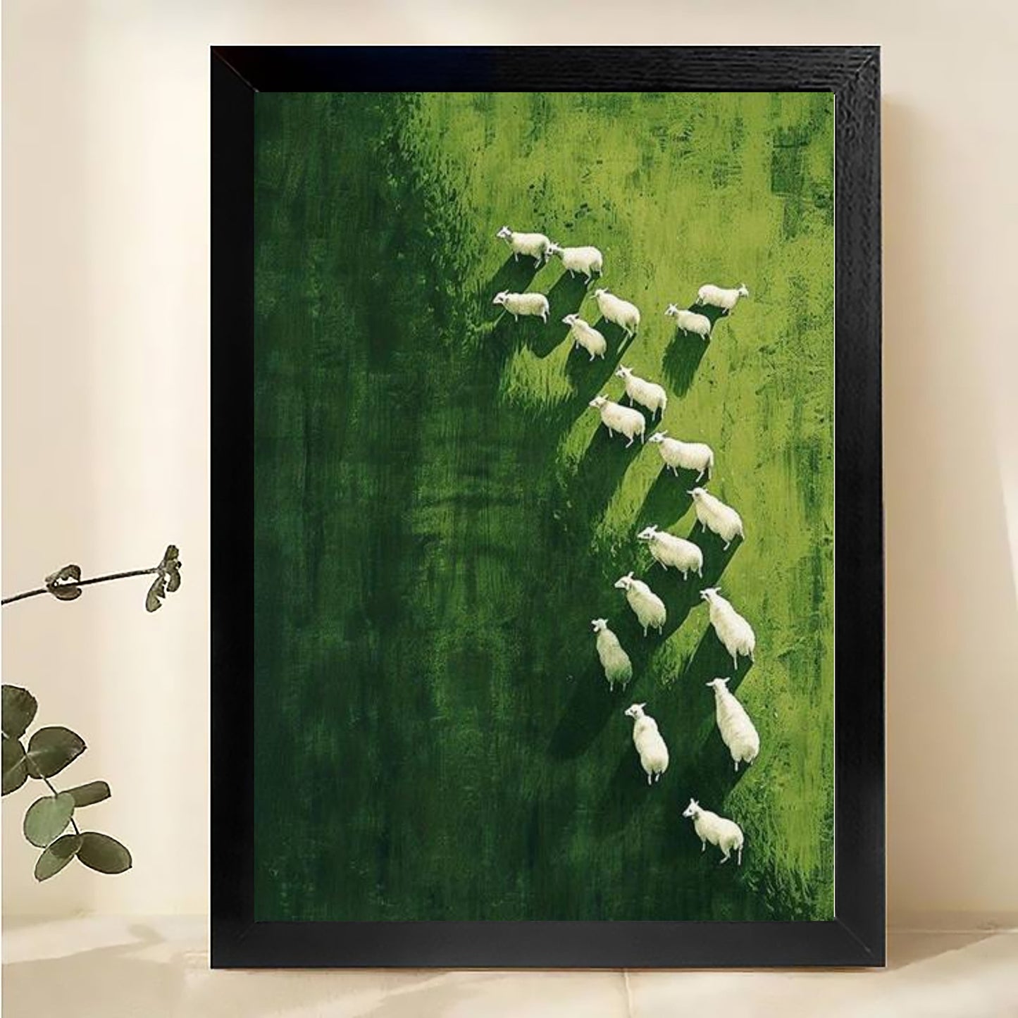 W0054 Natural Wood Canvas – High-Quality Abstract Art | Perfect for Living Room & Office