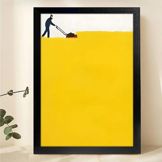W006 Natural Wood Canvas – High-Quality Abstract Art | Perfect for Living Room & Office