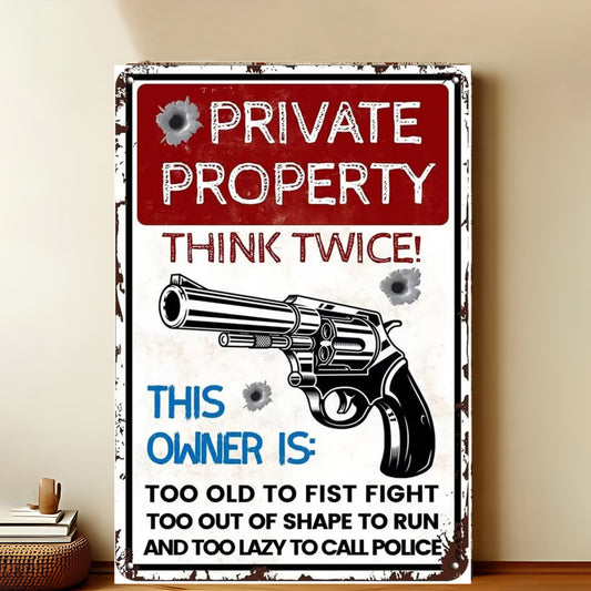 8x12 Warning Metal Sign – People Beyond This Point Metal Teneke Levha Duvar Dekoru |Tin & Time Co #A012