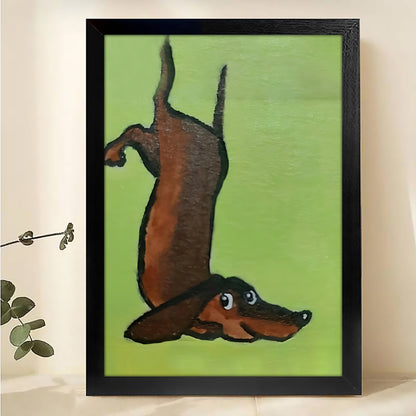 W367 Natural Wood Canvas – High-Quality Abstract Art | Perfect for Living Room & Office