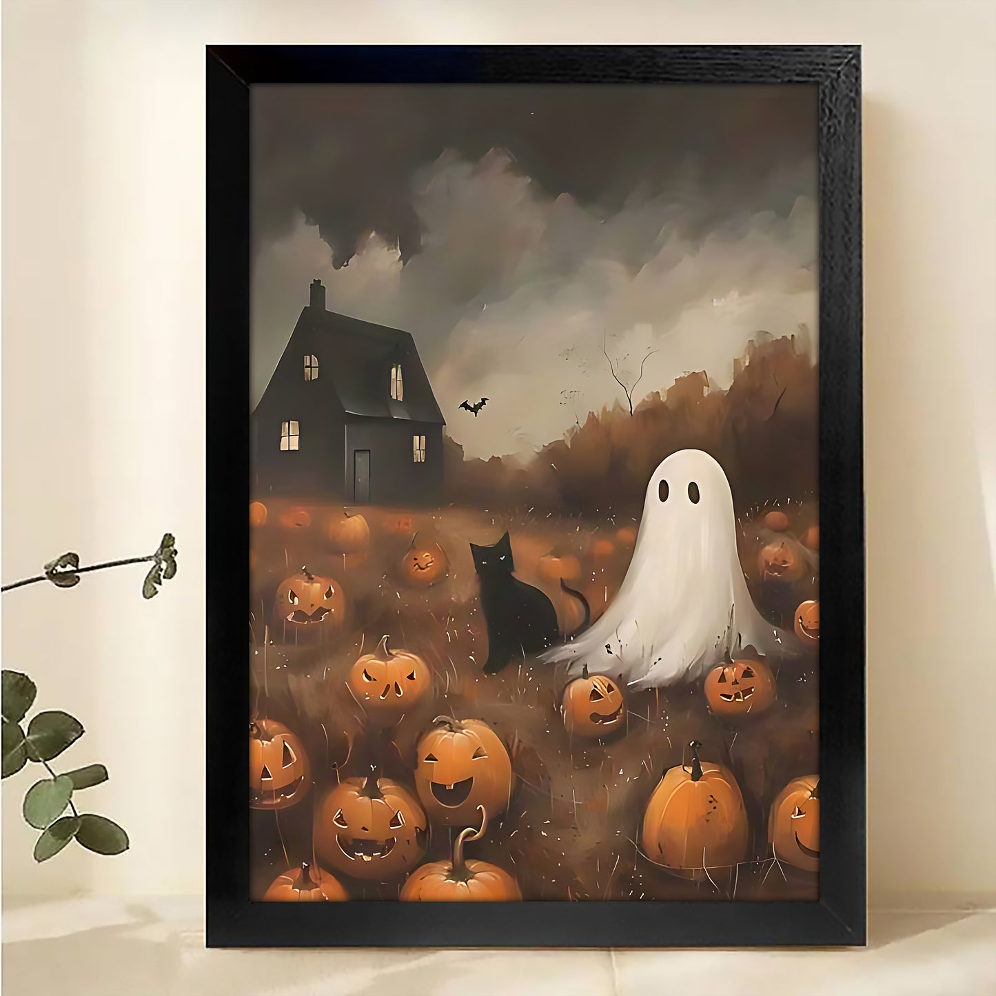 W161  Natural Wood Canvas – High-Quality Abstract Art | Perfect for Living Room & Office