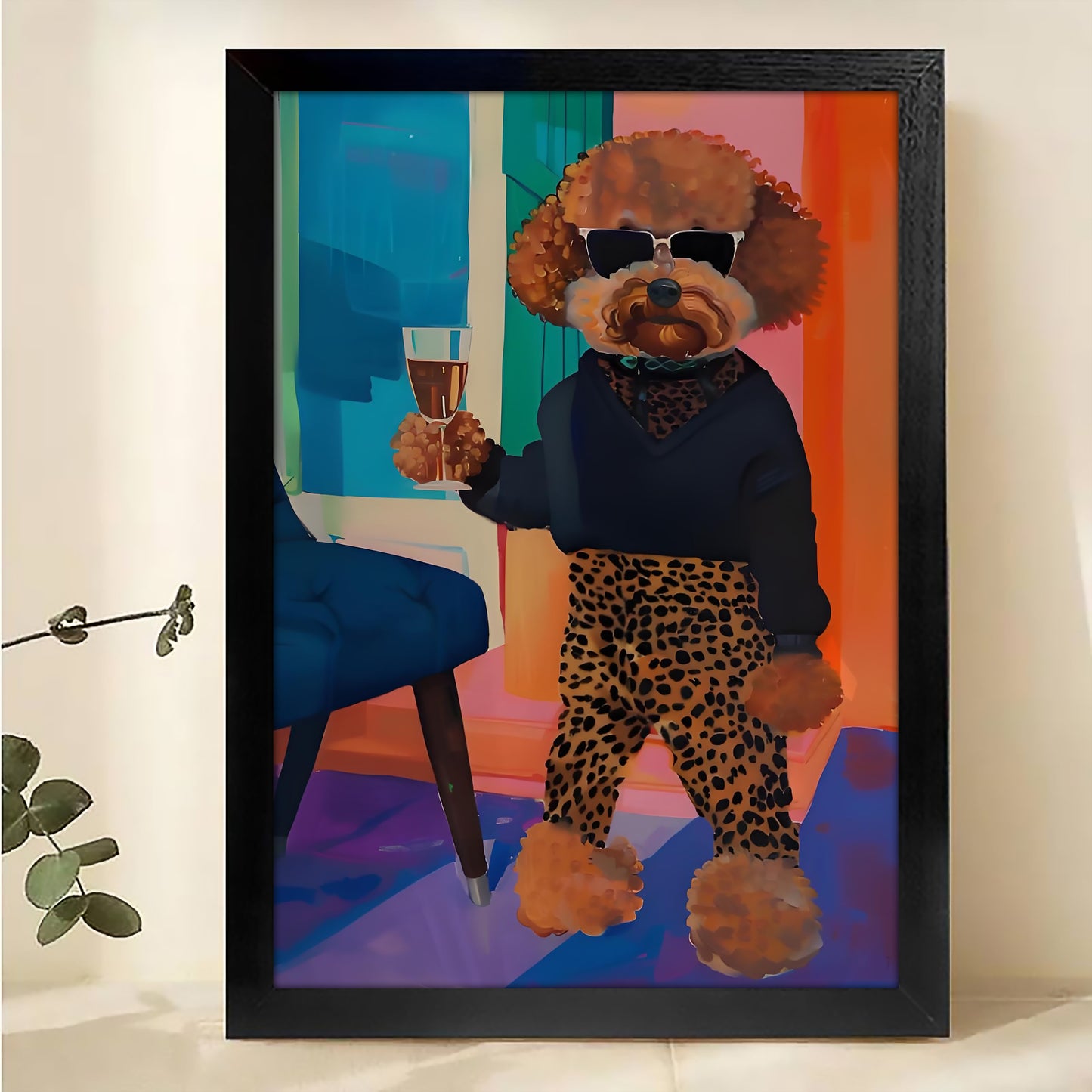 W233 Natural Wood Canvas – High-Quality Abstract Art | Perfect for Living Room & Office