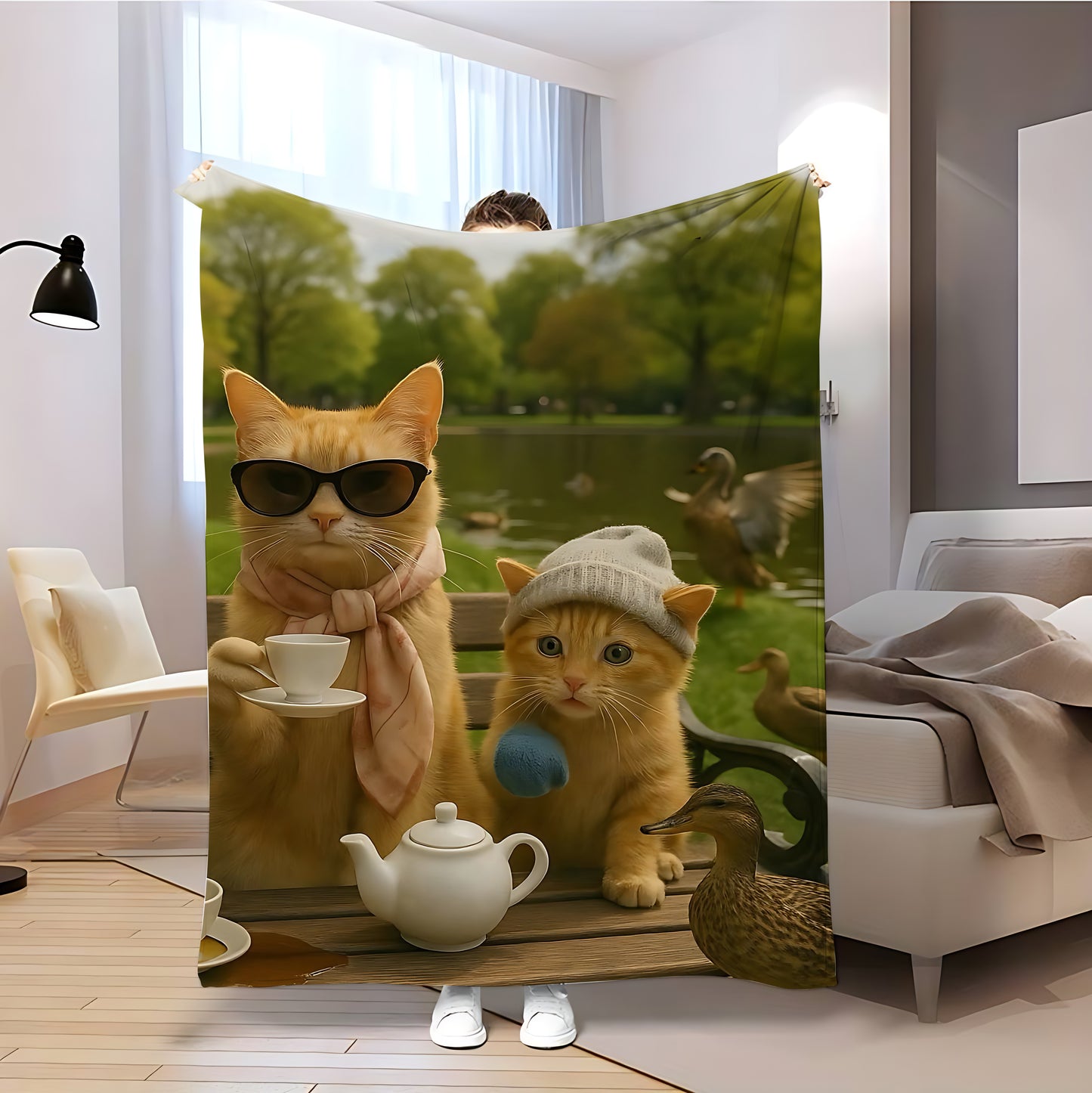 T061 Flannel Blanket for Bed, Couch, Recliner & Travel - All-Season Comfort, -Pilling, Suitable for Adults and Teens