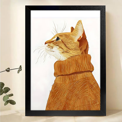 W194  Natural Wood Canvas – High-Quality Abstract Art | Perfect for Living Room & Office