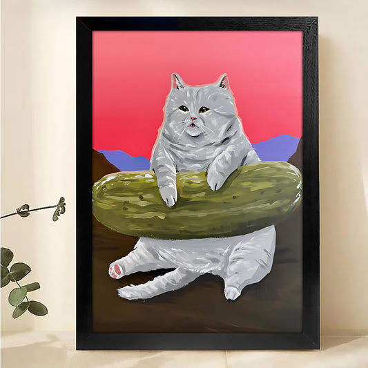 W339 Natural Wood Canvas – High-Quality Abstract Art | Perfect for Living Room & Office