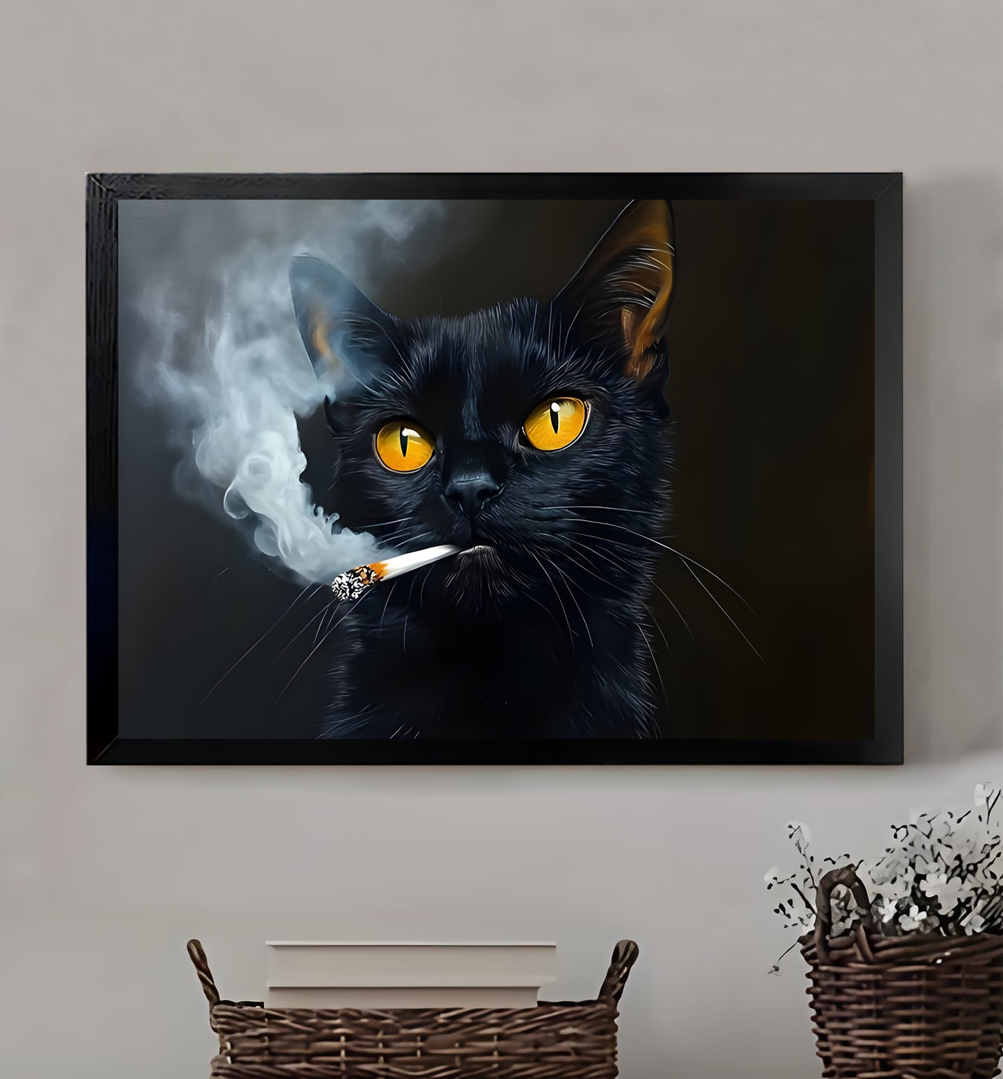 W259 Natural Wood Canvas – High-Quality Abstract Art | Perfect for Living Room & Office