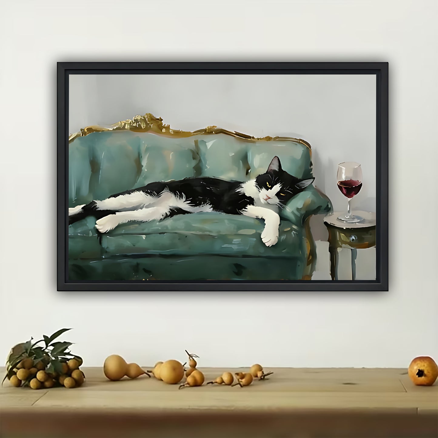 W325 Natural Wood Canvas – High-Quality Abstract Art | Perfect for Living Room & Office