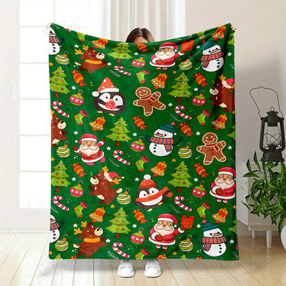 T002 Flannel Blanket for Bed, Couch, Recliner & Travel - All-Season Comfort, -Pilling, Suitable for Adults and Teens