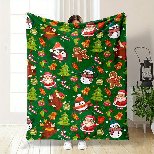 T002 Flannel Blanket for Bed, Couch, Recliner & Travel - All-Season Comfort, -Pilling, Suitable for Adults and Teens