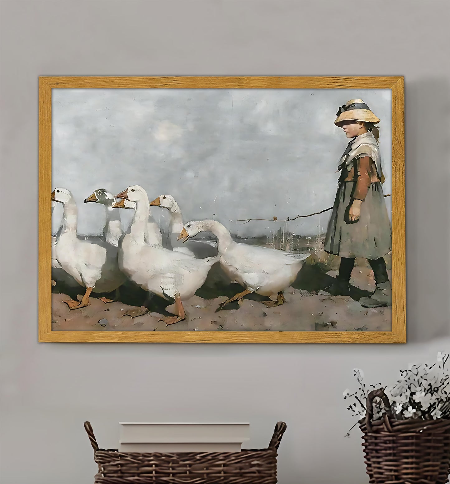 W152  Natural Wood Canvas – High-Quality Abstract Art | Perfect for Living Room & Office