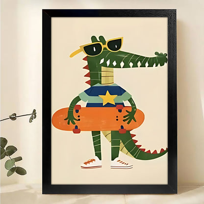 W218  Natural Wood Canvas – High-Quality Abstract Art | Perfect for Living Room & Office