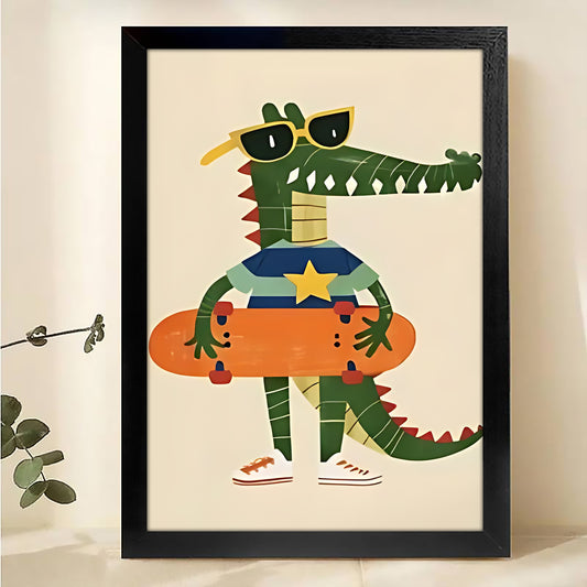 W218  Natural Wood Canvas – High-Quality Abstract Art | Perfect for Living Room & Office