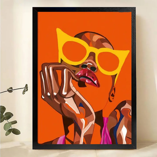 W115 Natural Wood Canvas – High-Quality Abstract Art | Perfect for Living Room & Office