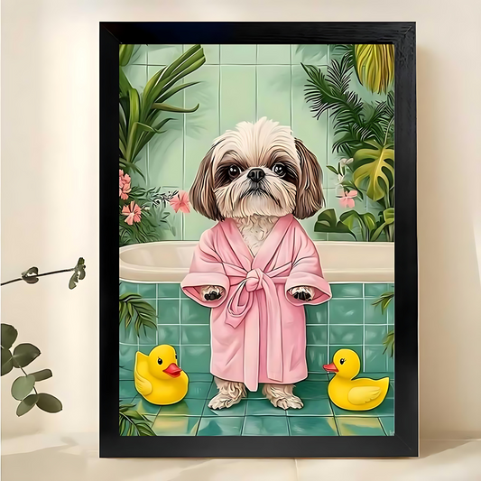 W314 Natural Wood Canvas – High-Quality Abstract Art | Perfect for Living Room & Office