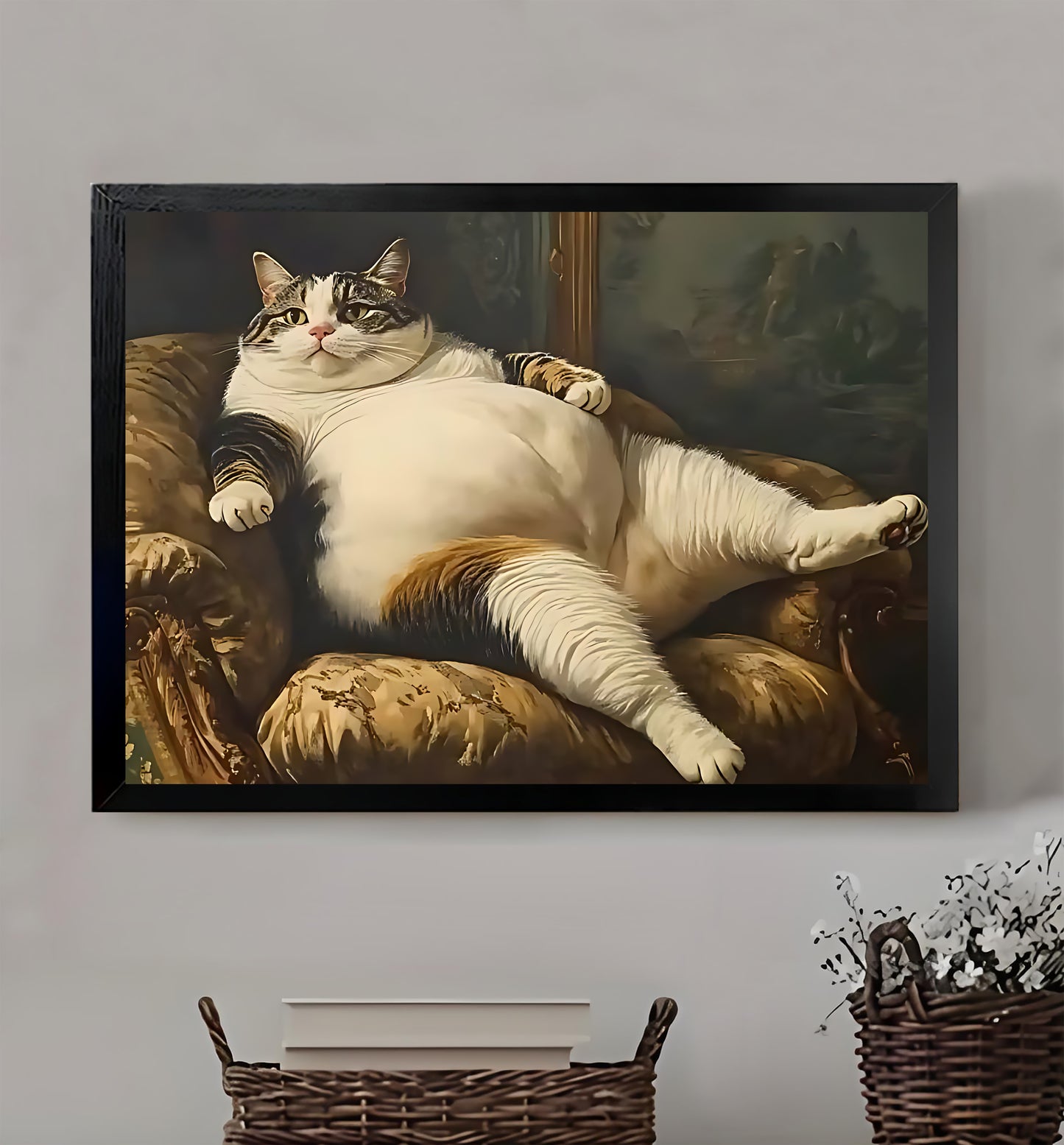 W353 Natural Wood Canvas – High-Quality Abstract Art | Perfect for Living Room & Office