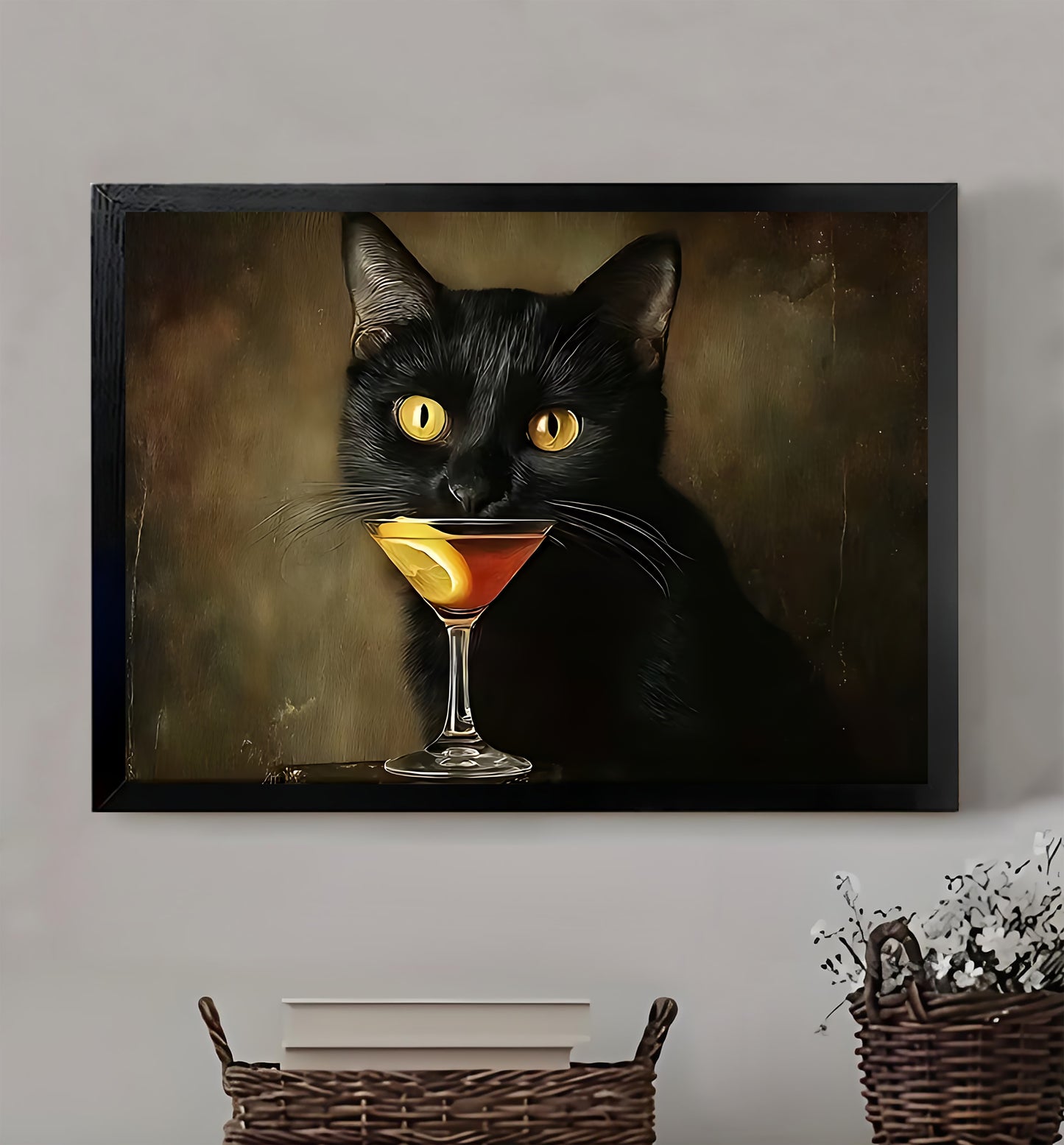 W438 Natural Wood Grain Canvas Decorative Painting – High-Quality Abstract Art | Ideal for Living Rooms and Offices