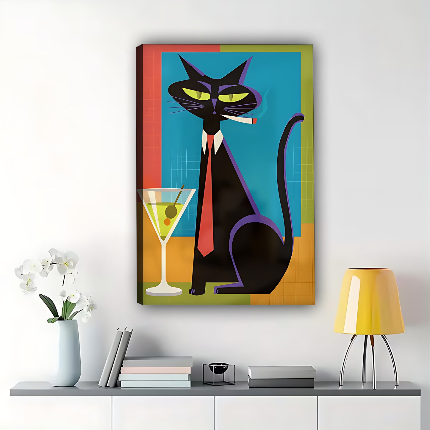 W481 Natural Wood Grain Canvas Decorative Painting – High-Quality Abstract Art | Ideal for Living Rooms and Offices