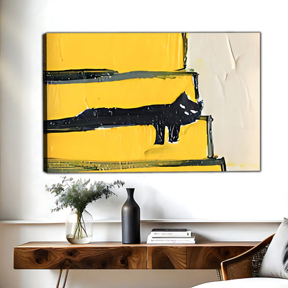 W422 Natural Wood Grain Canvas Decorative Painting – High-Quality Abstract Art | Ideal for Living Rooms and Offices