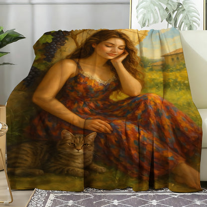 T057 Flannel Blanket for Bed, Couch, Recliner & Travel - All-Season Comfort, -Pilling, Suitable for Adults and Teens