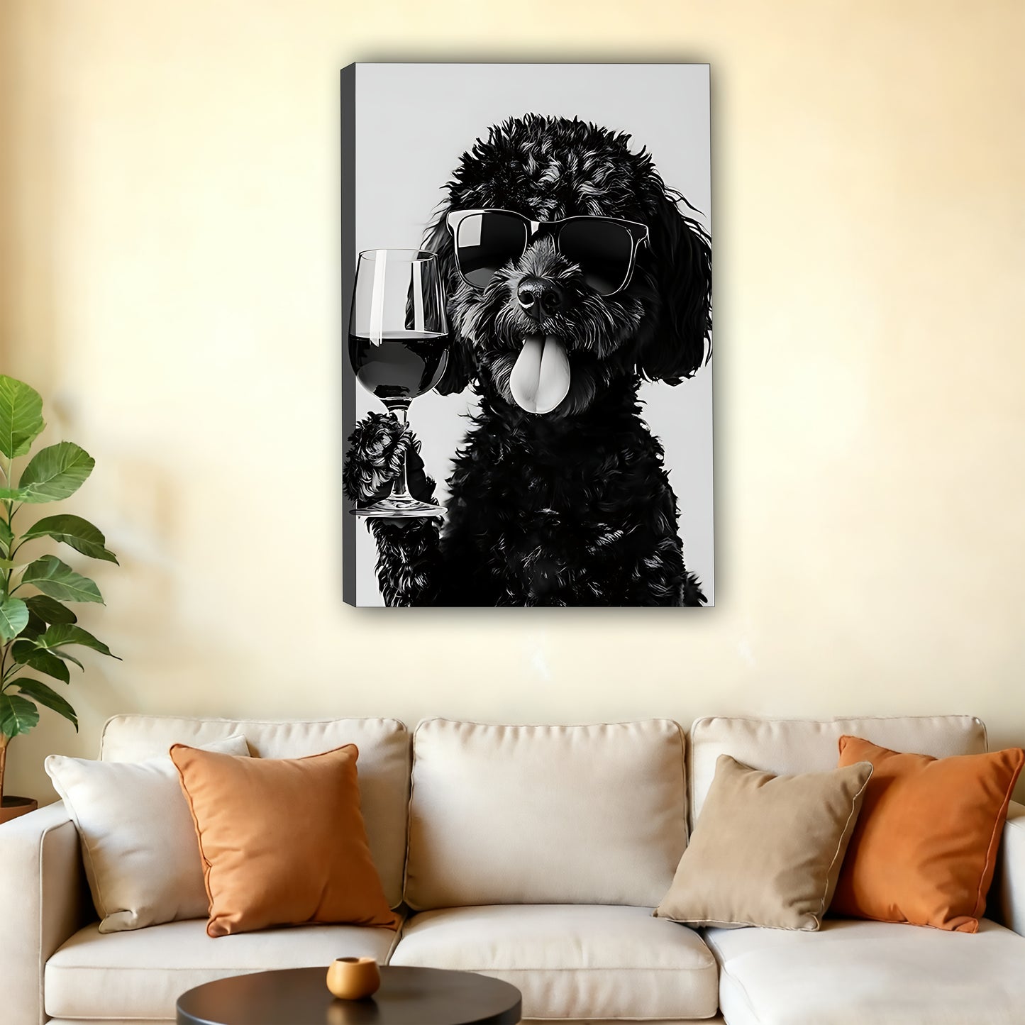 W431 Natural Wood Grain Canvas Decorative Painting – High-Quality Abstract Art | Ideal for Living Rooms and Offices