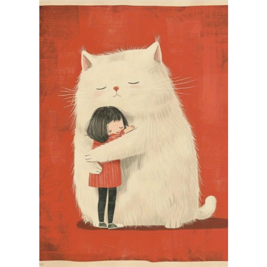 8x12 Cute Cat Metal Sign – Retro Tin Wall Art for Cat Lovers & Kitchens | Tin & Time Co. #2102