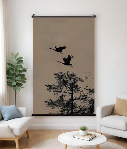 H005 Oil Canvas Scroll Painting – Classic Artwork for Living Spaces| Wallcow