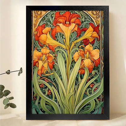 W030 Natural Wood Canvas – High-Quality Abstract Art | Perfect for Living Room & Office