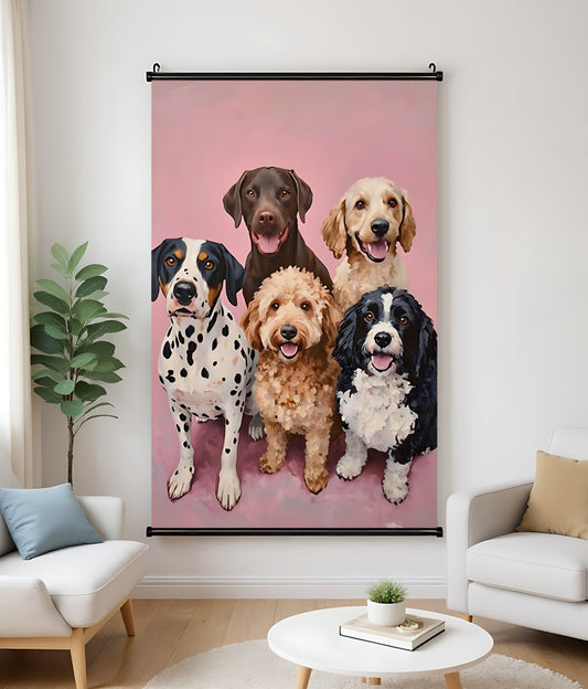 H003 Oil Canvas Scroll Painting – Classic Artwork for Living Spaces| Wallcow