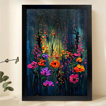 W290 Natural Wood Canvas – High-Quality Abstract Art | Perfect for Living Room & Office