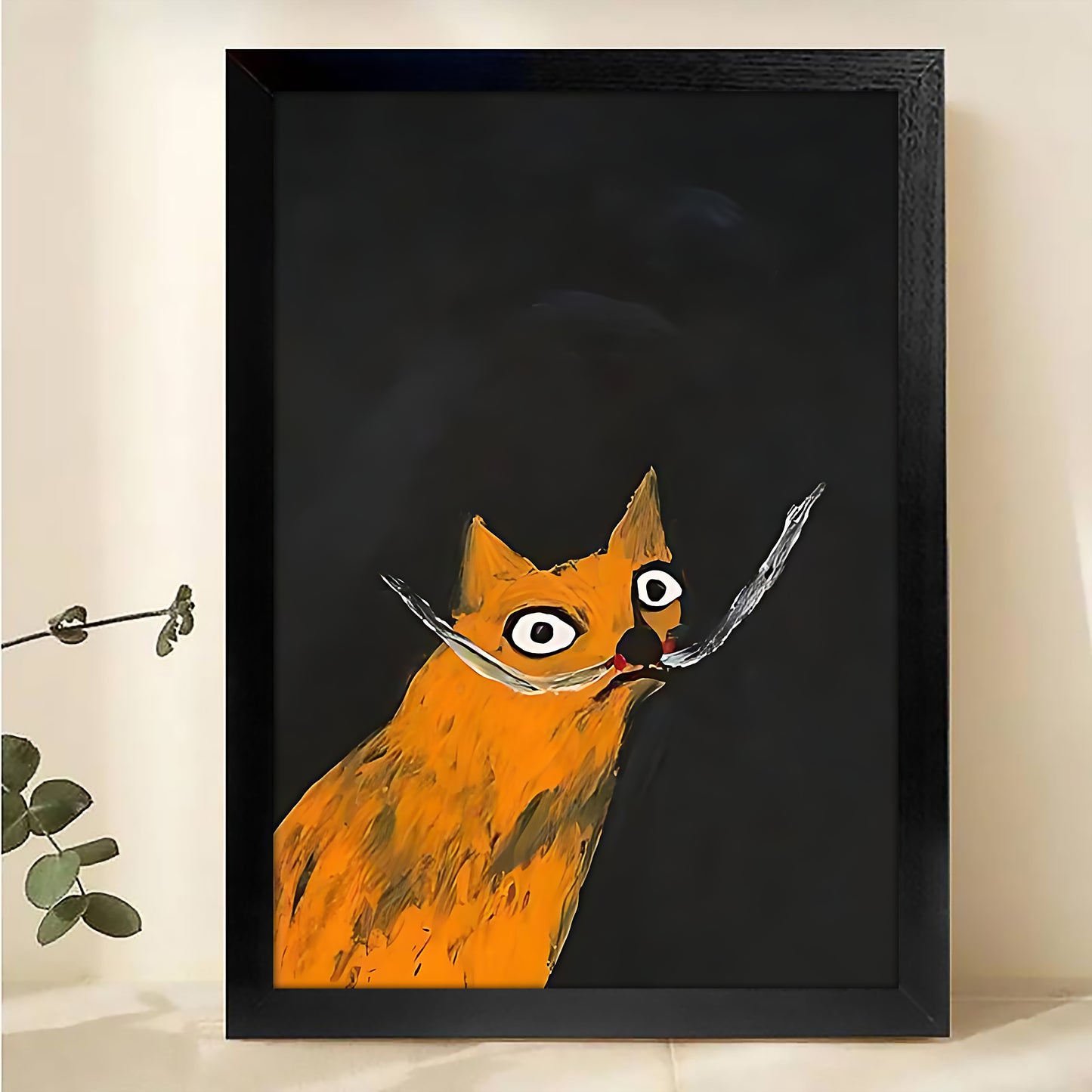 W162  Natural Wood Canvas – High-Quality Abstract Art | Perfect for Living Room & Office