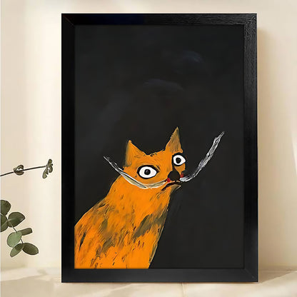 W162  Natural Wood Canvas – High-Quality Abstract Art | Perfect for Living Room & Office