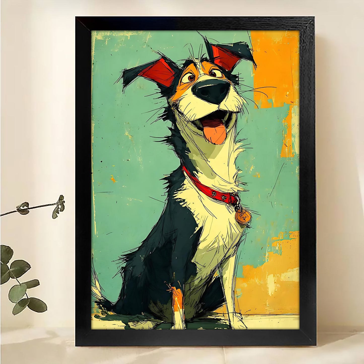 W329 Natural Wood Canvas – High-Quality Abstract Art | Perfect for Living Room & Office