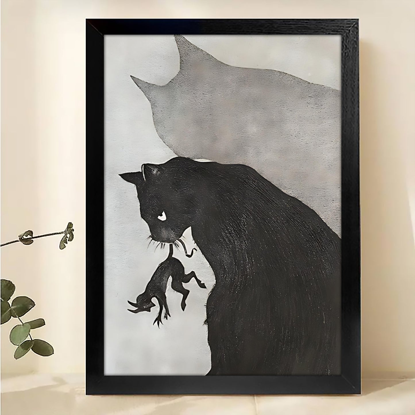 W333 Natural Wood Canvas – High-Quality Abstract Art | Perfect for Living Room & Office