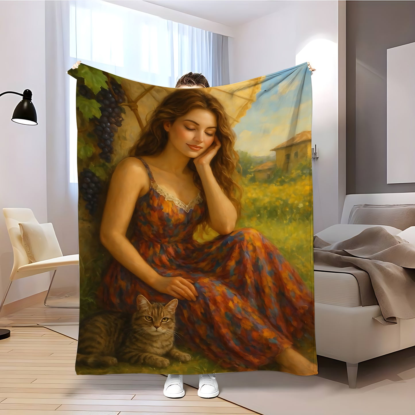 T057 Flannel Blanket for Bed, Couch, Recliner & Travel - All-Season Comfort, -Pilling, Suitable for Adults and Teens