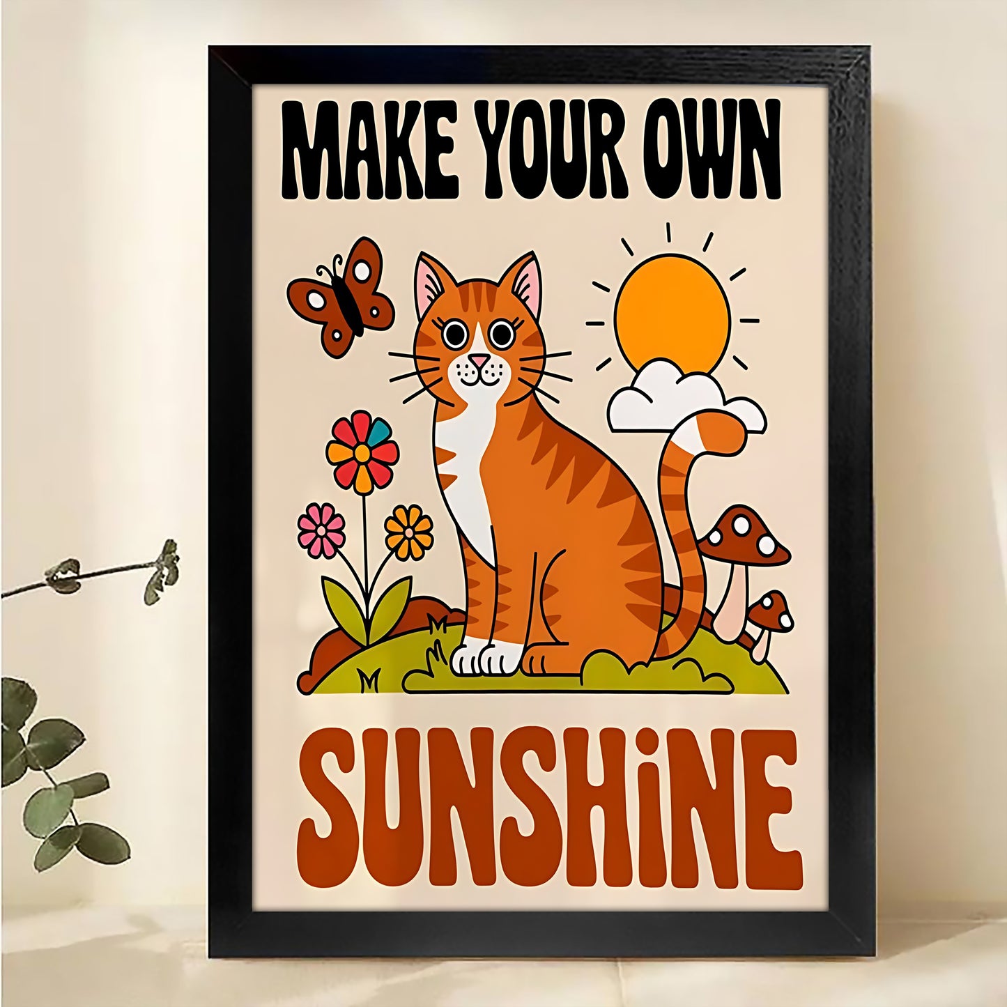 W398 Natural Wood Grain Canvas Decorative Painting – High-Quality Abstract Art | Ideal for Living Rooms and Offices