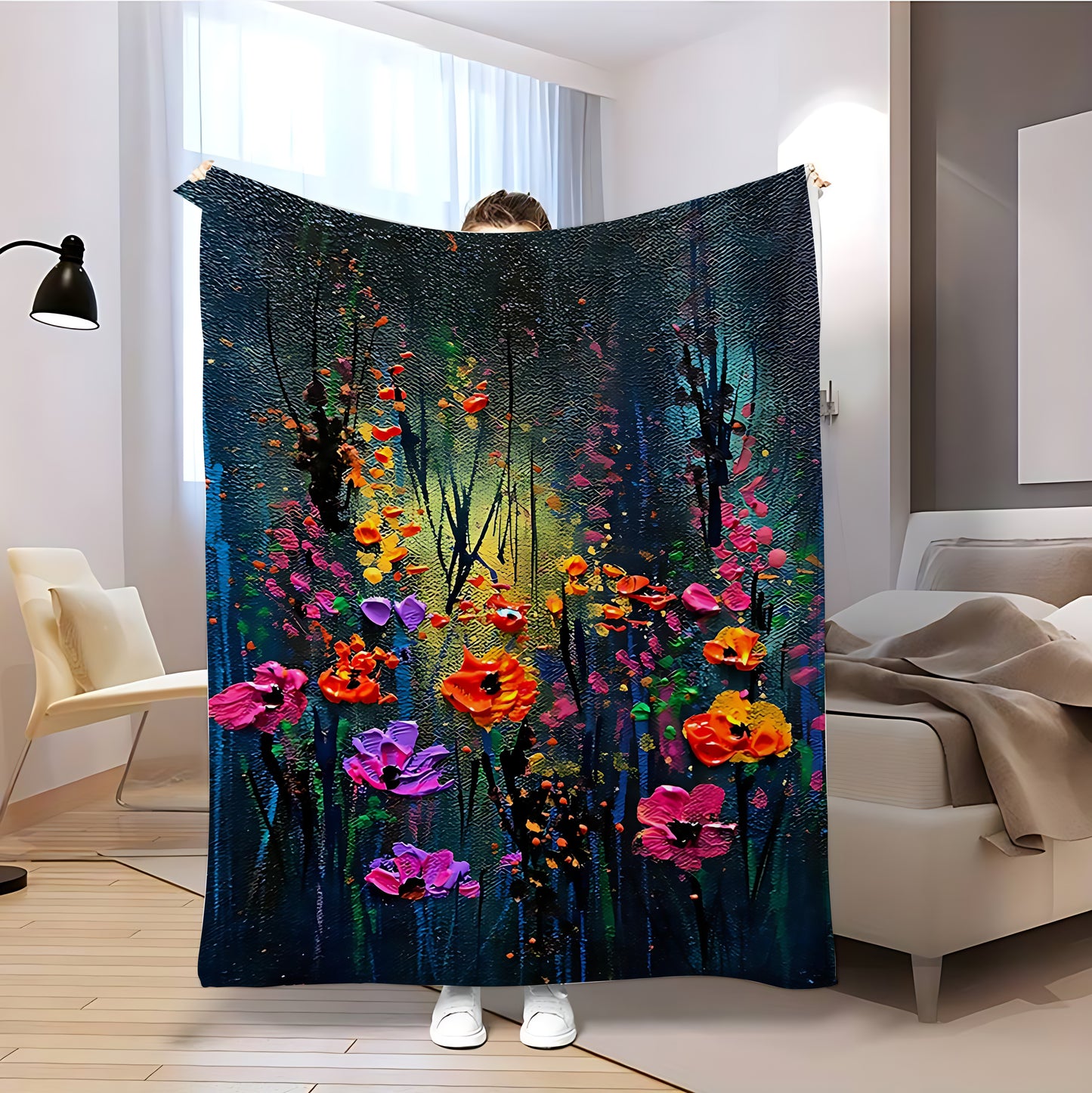 T068 Flannel Blanket for Bed, Couch, Recliner & Travel - All-Season Comfort, -Pilling, Suitable for Adults and Teens