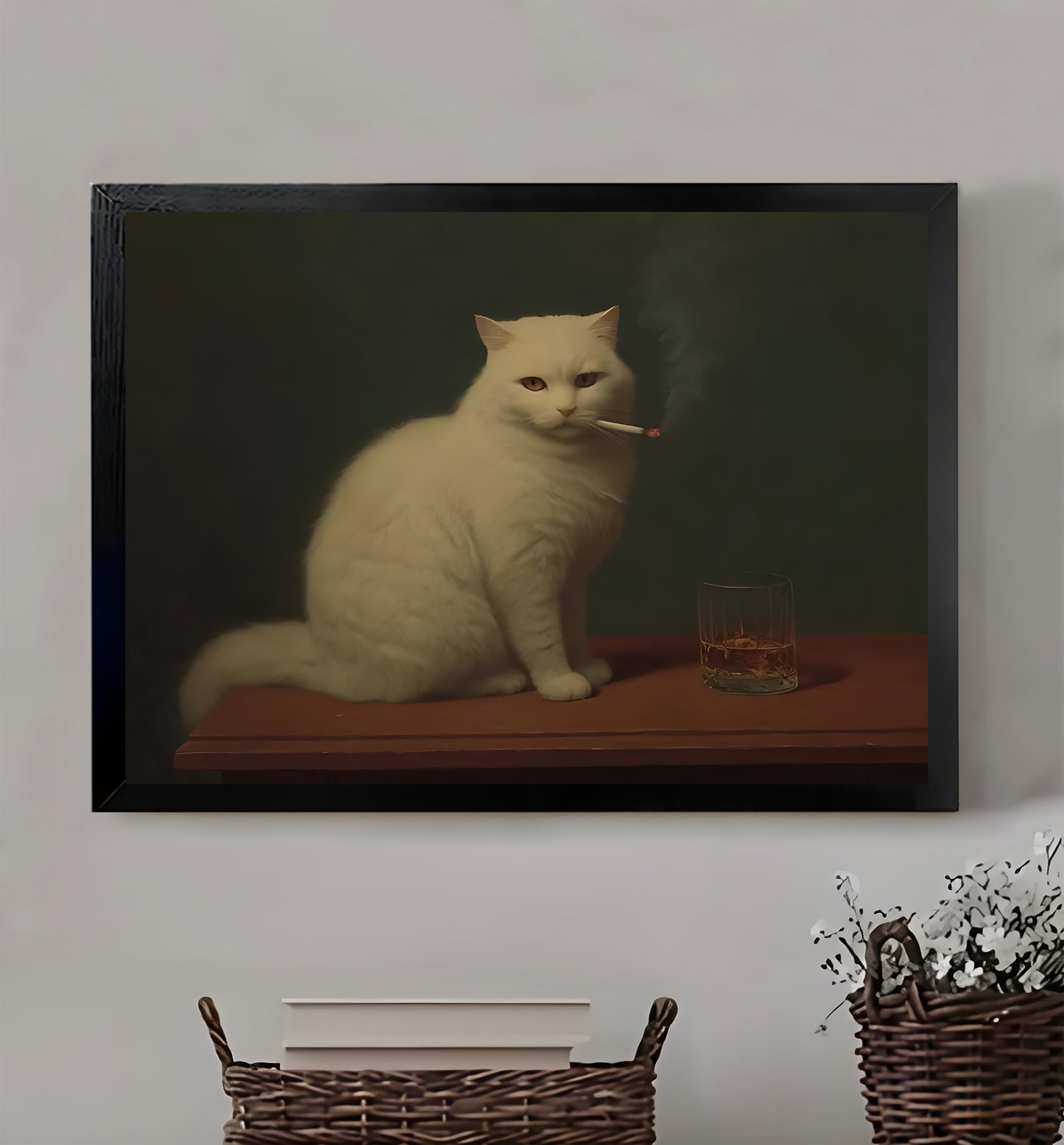 W366 Natural Wood Canvas – High-Quality Abstract Art | Perfect for Living Room & Office