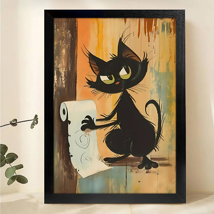 W274 Natural Wood Canvas – High-Quality Abstract Art | Perfect for Living Room & Office