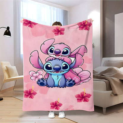 T077 Flannel Blanket for Bed, Couch, Recliner & Travel - All-Season Comfort, -Pilling, Suitable for Adults and Teens