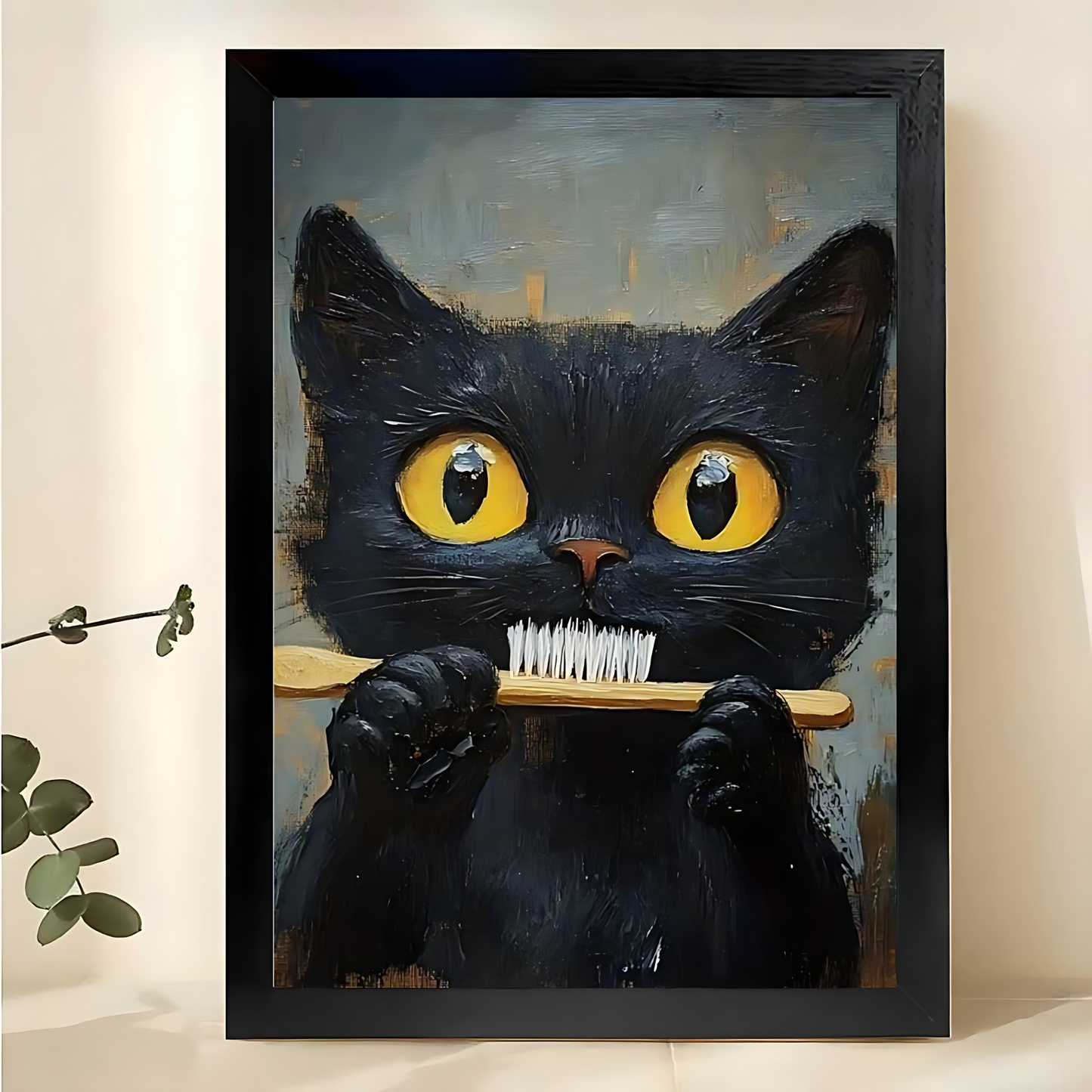 W315 Natural Wood Canvas – High-Quality Abstract Art | Perfect for Living Room & Office