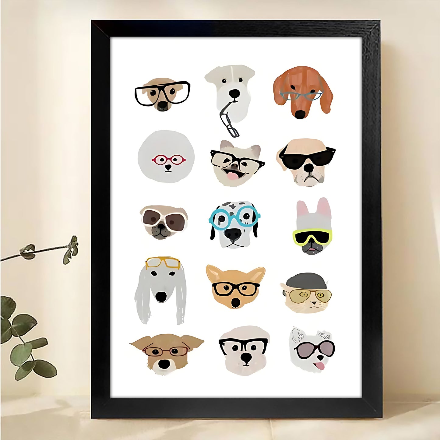 W246 Natural Wood Canvas – High-Quality Abstract Art | Perfect for Living Room & Office