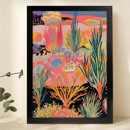 W386 Natural Wood Grain Canvas Decorative Painting – High-Quality Abstract Art | Ideal for Living Rooms and Offices