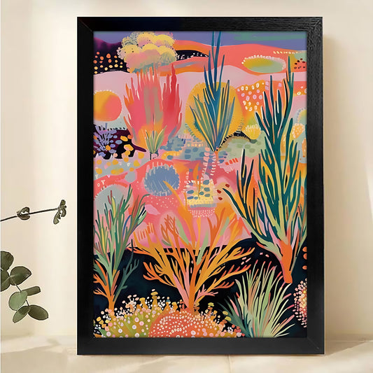 W386 Natural Wood Grain Canvas Decorative Painting – High-Quality Abstract Art | Ideal for Living Rooms and Offices