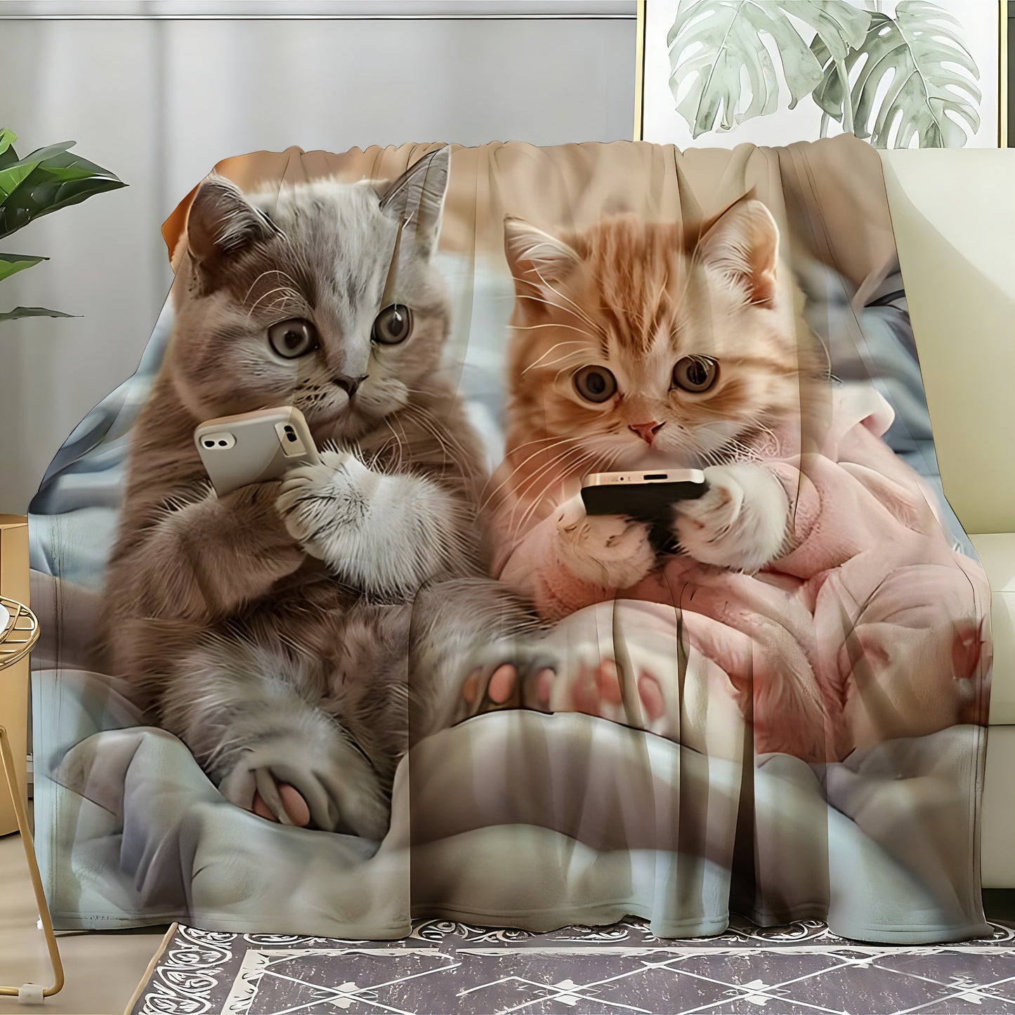 T078 Flannel Blanket for Bed, Couch, Recliner & Travel - All-Season Comfort, -Pilling, Suitable for Adults and Teens