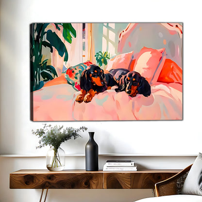 W432 Natural Wood Grain Canvas Decorative Painting – High-Quality Abstract Art | Ideal for Living Rooms and Offices