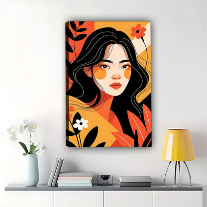 W479 Natural Wood Grain Canvas Decorative Painting – High-Quality Abstract Art | Ideal for Living Rooms and Offices