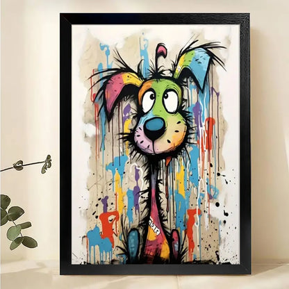 W008 Natural Wood Canvas – High-Quality Abstract Art | Perfect for Living Room & Office