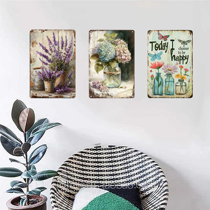 8x12 Farmhouse Metal Sign – Rustic Tin Wall Art with Barn & Animals | Tin & Time Co. #ZH7001