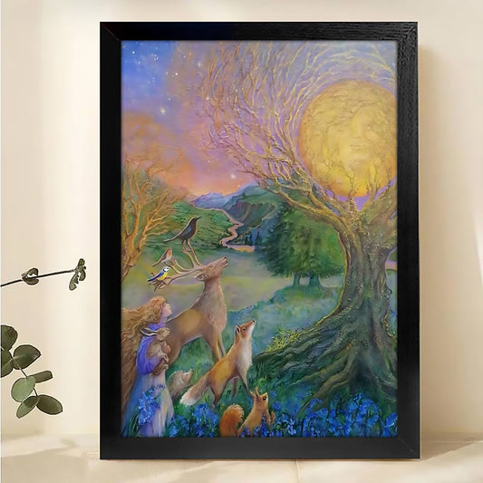 W399 Natural Wood Grain Canvas Decorative Painting – High-Quality Abstract Art | Ideal for Living Rooms and Offices